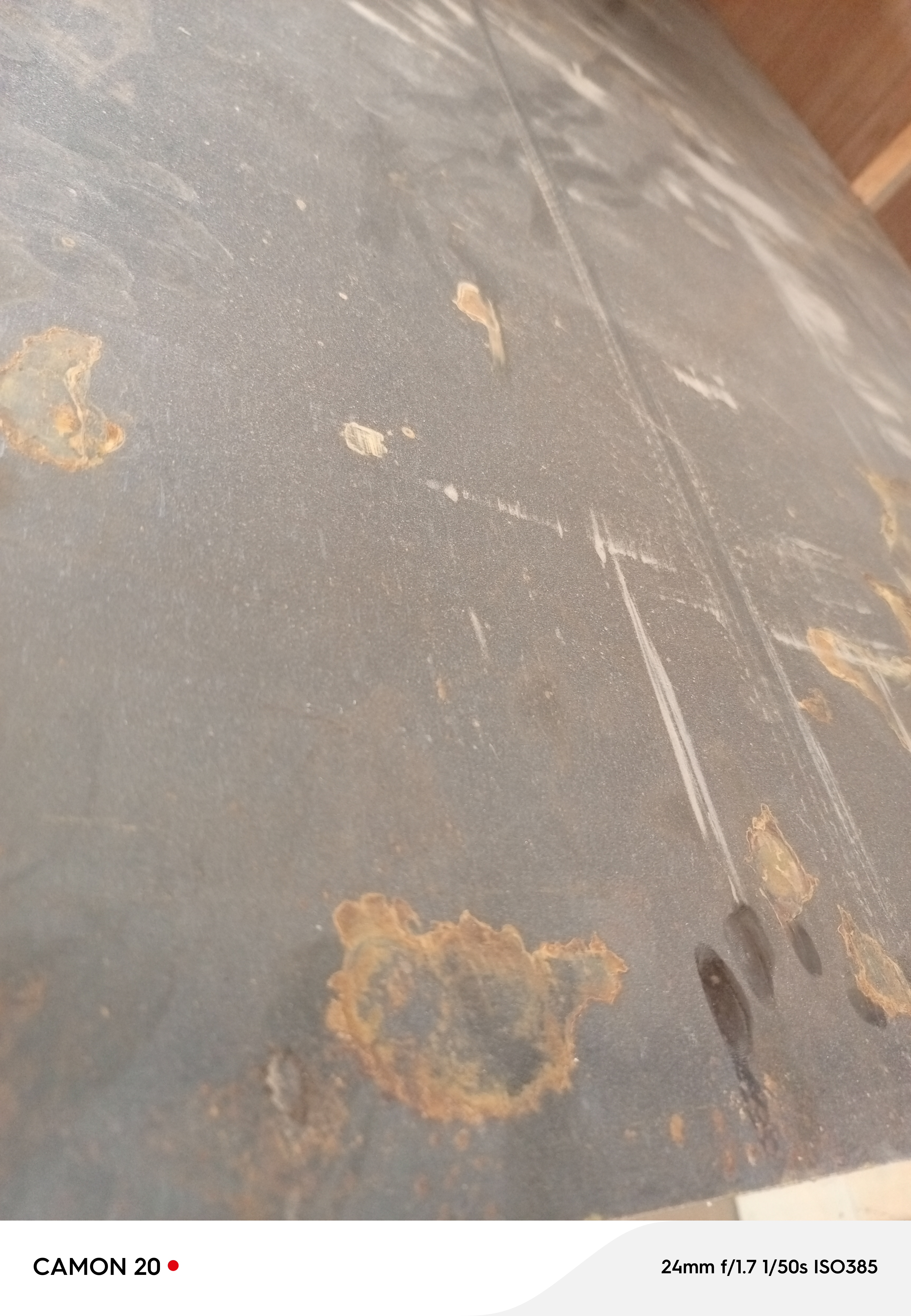 Tôles noirs 10 dixième