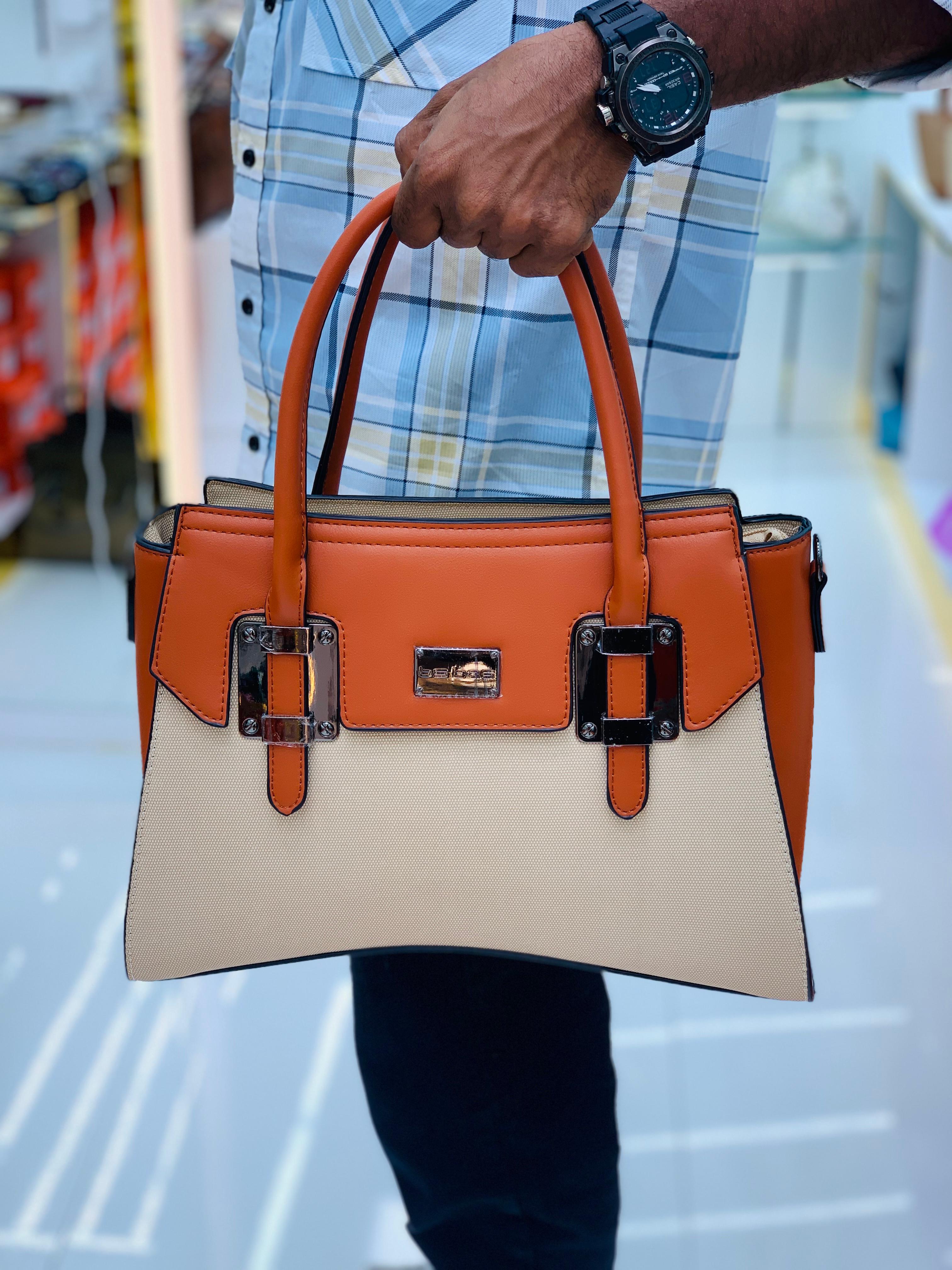 Le grand sac Orange et Crème