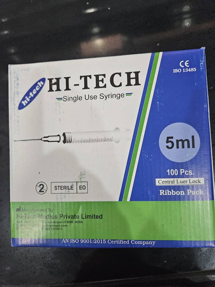 SERINGUE USAGE UNIQUE IG.LUER LOCK 5ML B/100