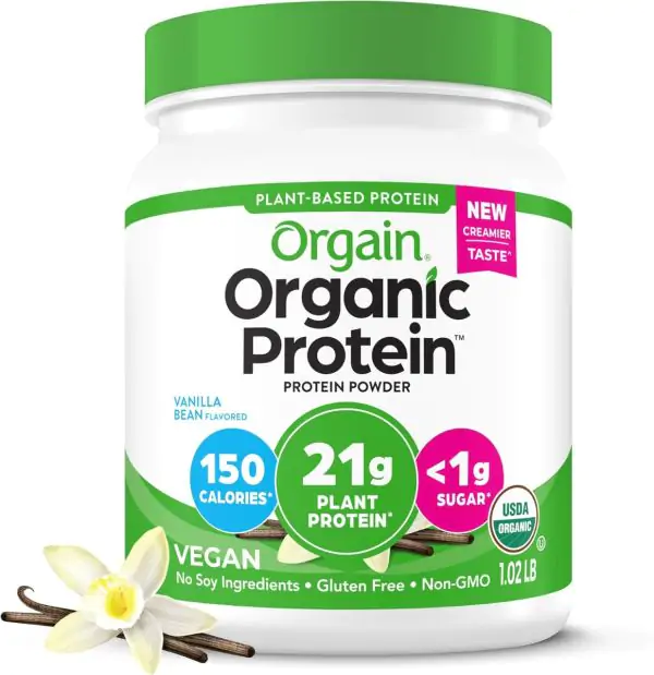 Orgain organic protein / vers et bleu 460g 