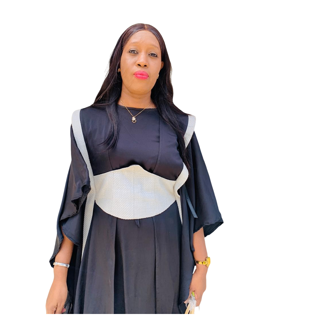 Ensemble robe avec pagne tissé personnalisé 