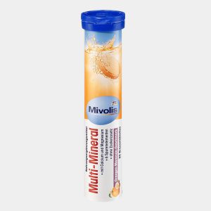 Mivolis Multi Minéral : Composition calcium magnésium+6 Oligo-éléments Goût orange et fruit de la passion 