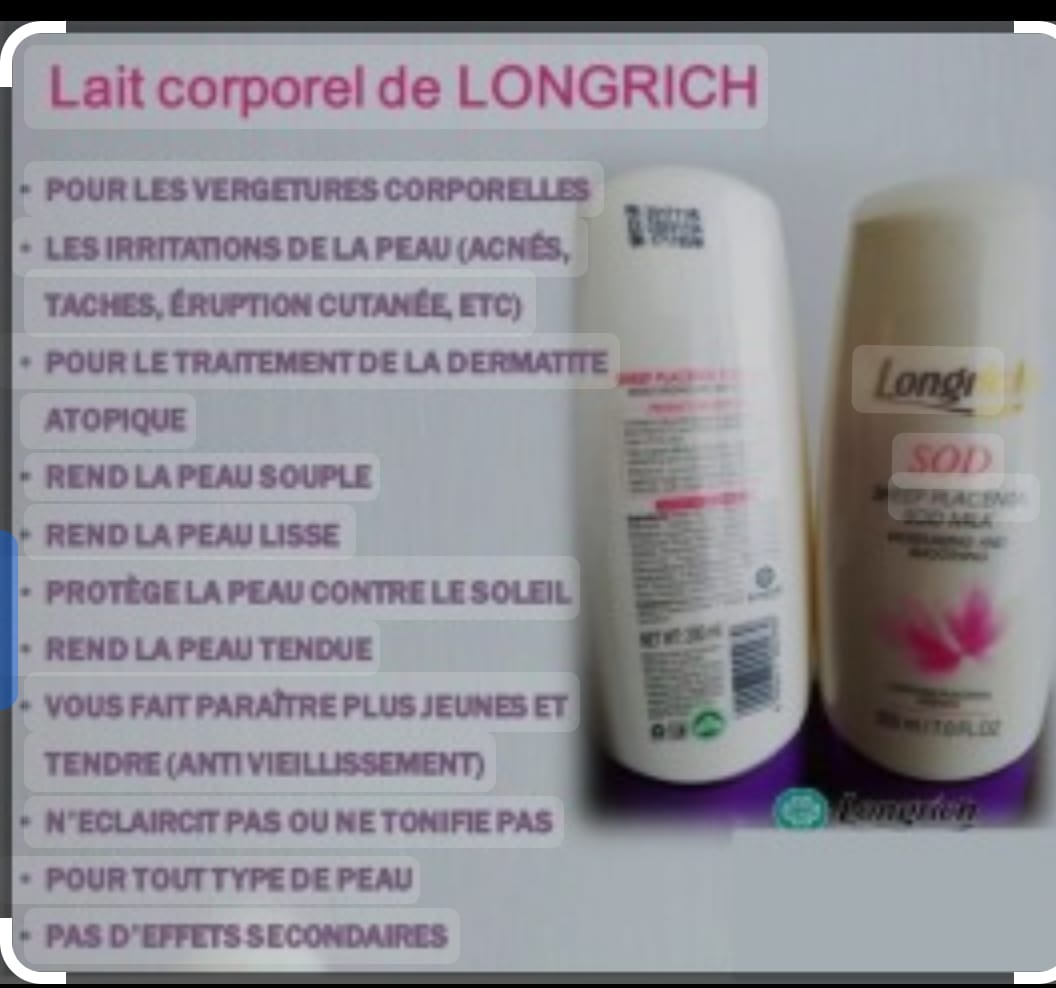 Lait de corps SOD à base de placenta de brebis 