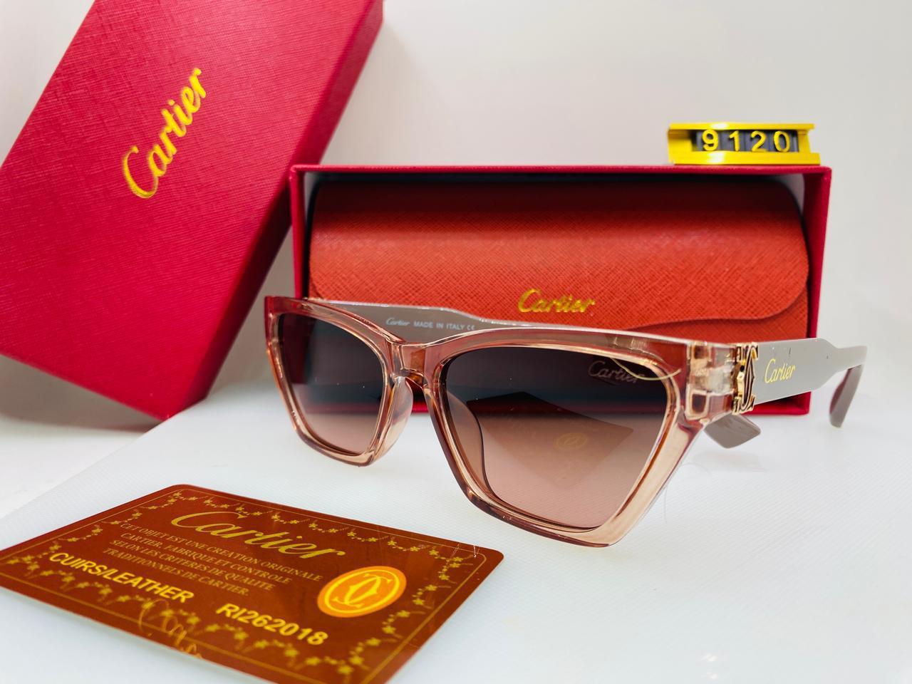 Lunettes cartier – Modèle 9120 (couleur marron clair)