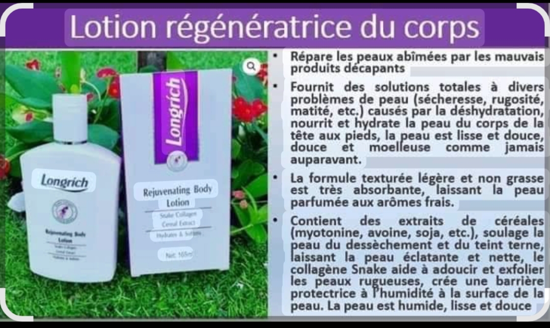 Lotion rajeunissante
