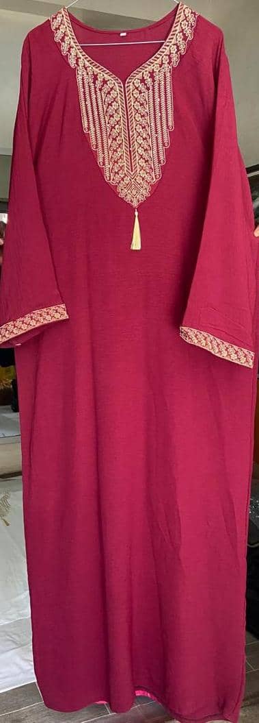 Robe makkah rouge bordeaux