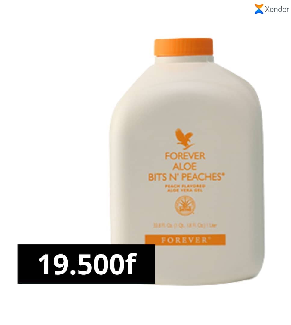 Forever Aloe peaches:  1 litre