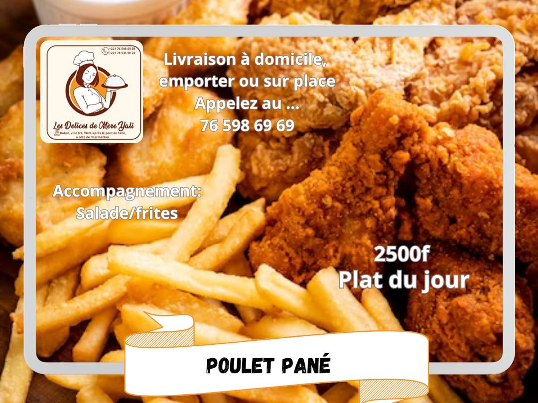 poulets panés 