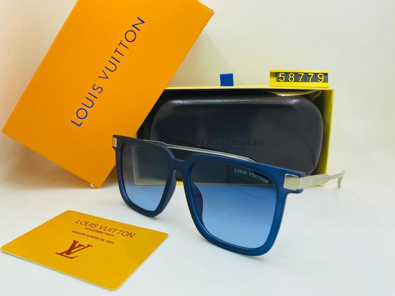 Lunettes Louis Vuitton – Modèle 58779 (couleur bleu et Gris Argenté)