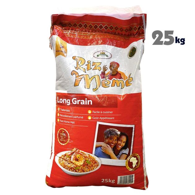 Riz parfumé mémé Long Grain - 25KG