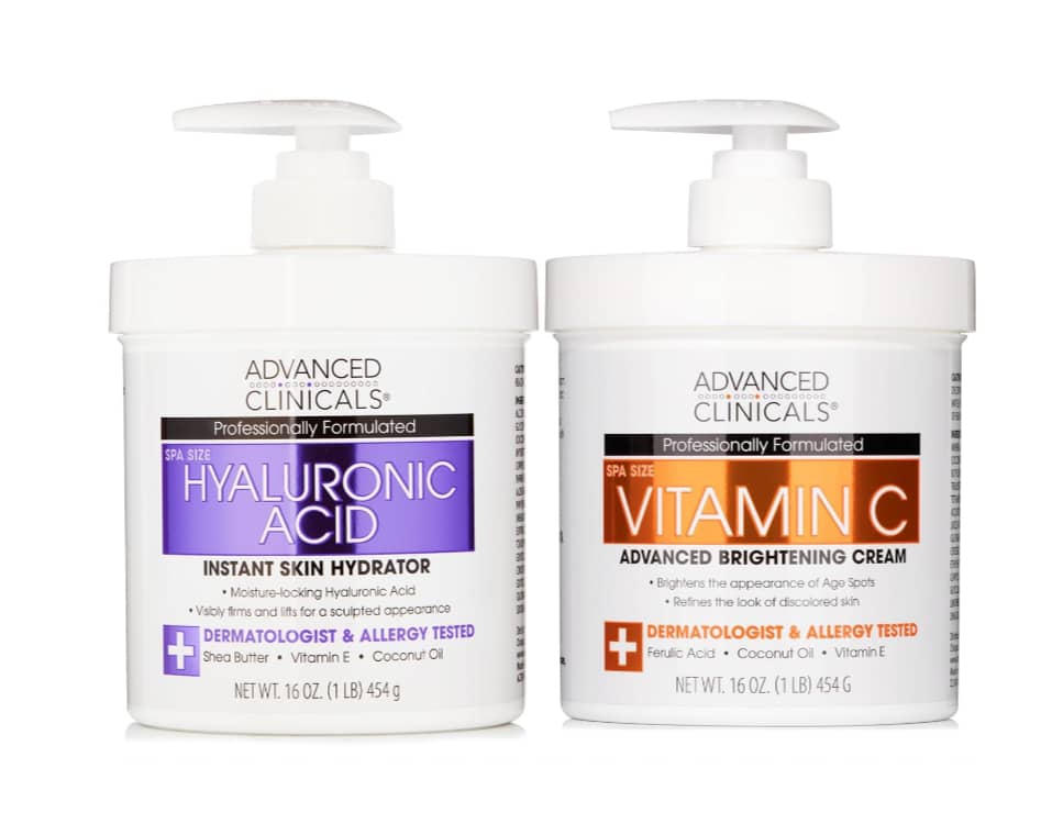 ADVANCED CLINICALS anti-âge et réparateur au collagène, à la vitamine c et à l'acide hyaluronique